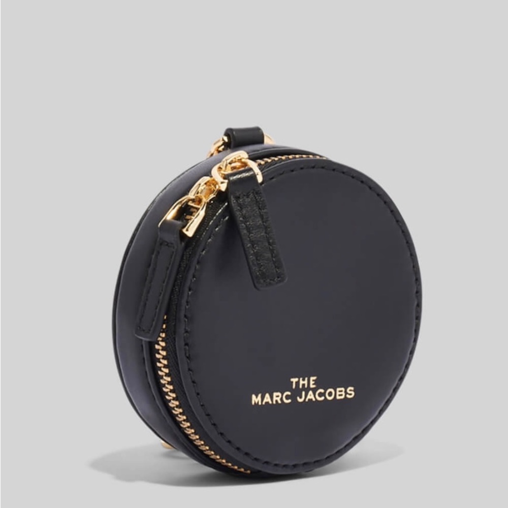 MARC JACOBS Black 'The Sweet Spot' Keychain Pouch